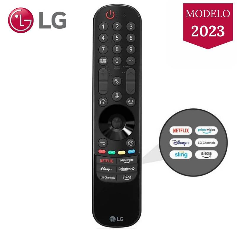 Gethex  Control Magic LG MR23GN Con Botón Alexa Y LG Channels Modelo 2023