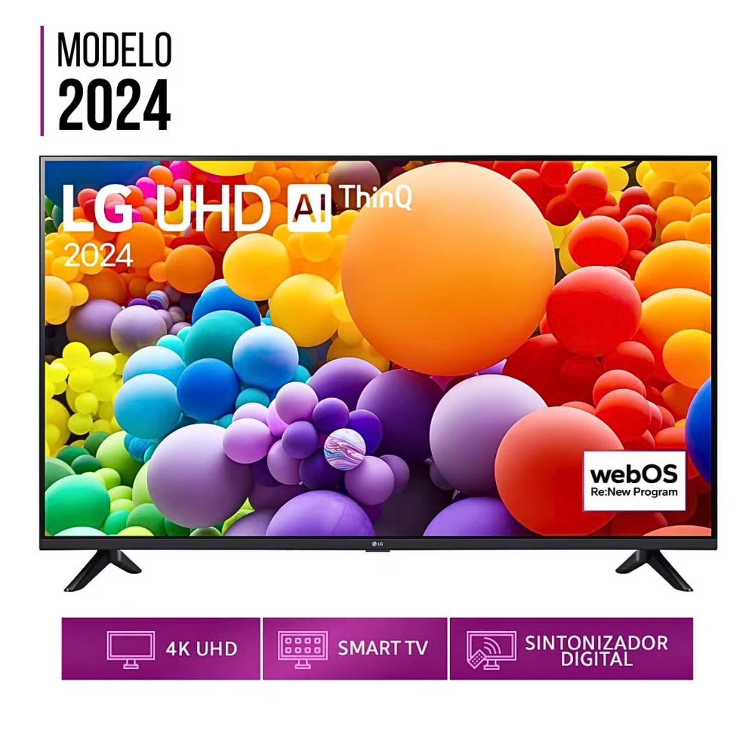 Televisor LG 50 pulg. Smart TV LED 4K UHD ThinQ AI 50UT7300PSA Modelo 2024