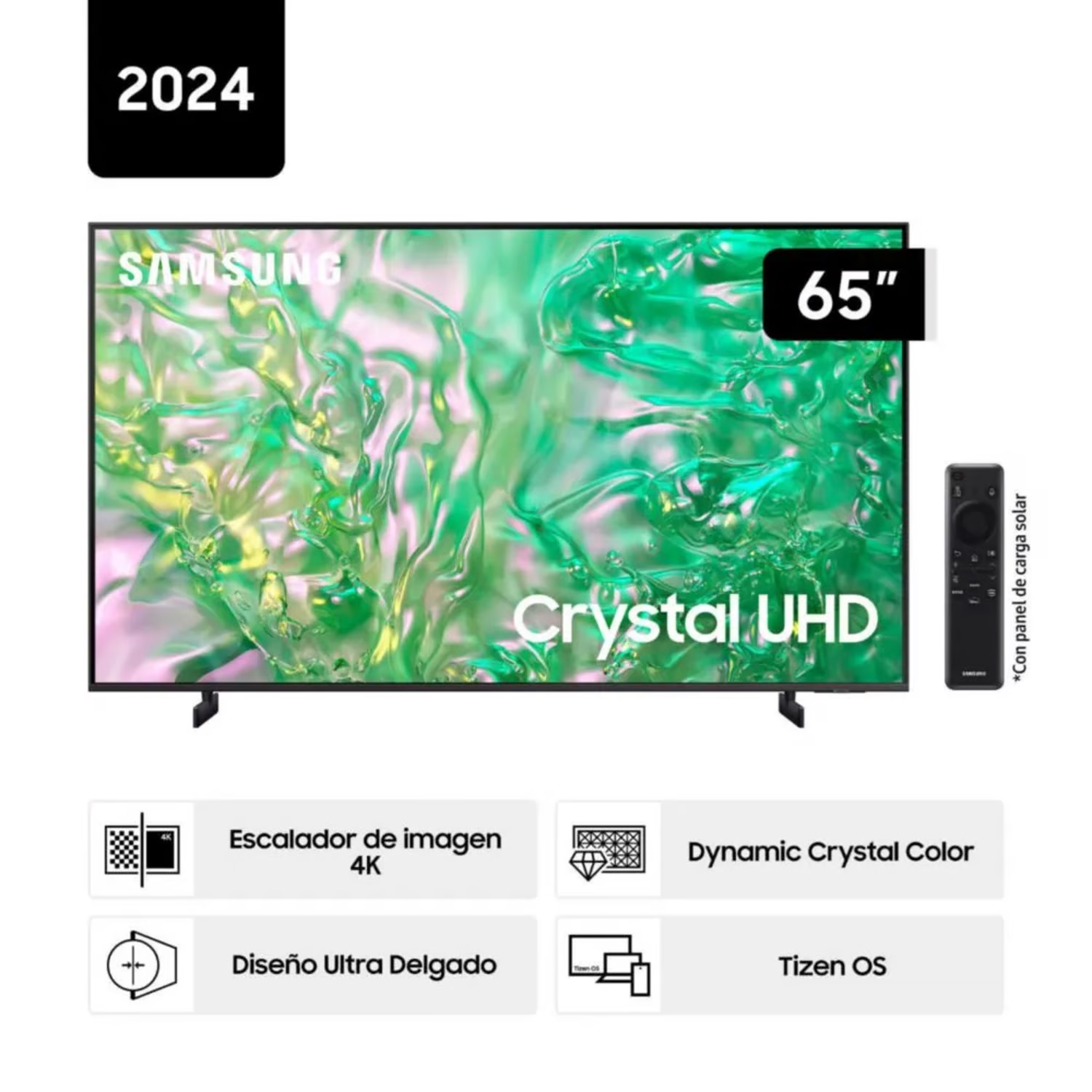 Televisor Samsung 65 UN65DU8000 Crystal UHD  4K Tizen OS Smart TV