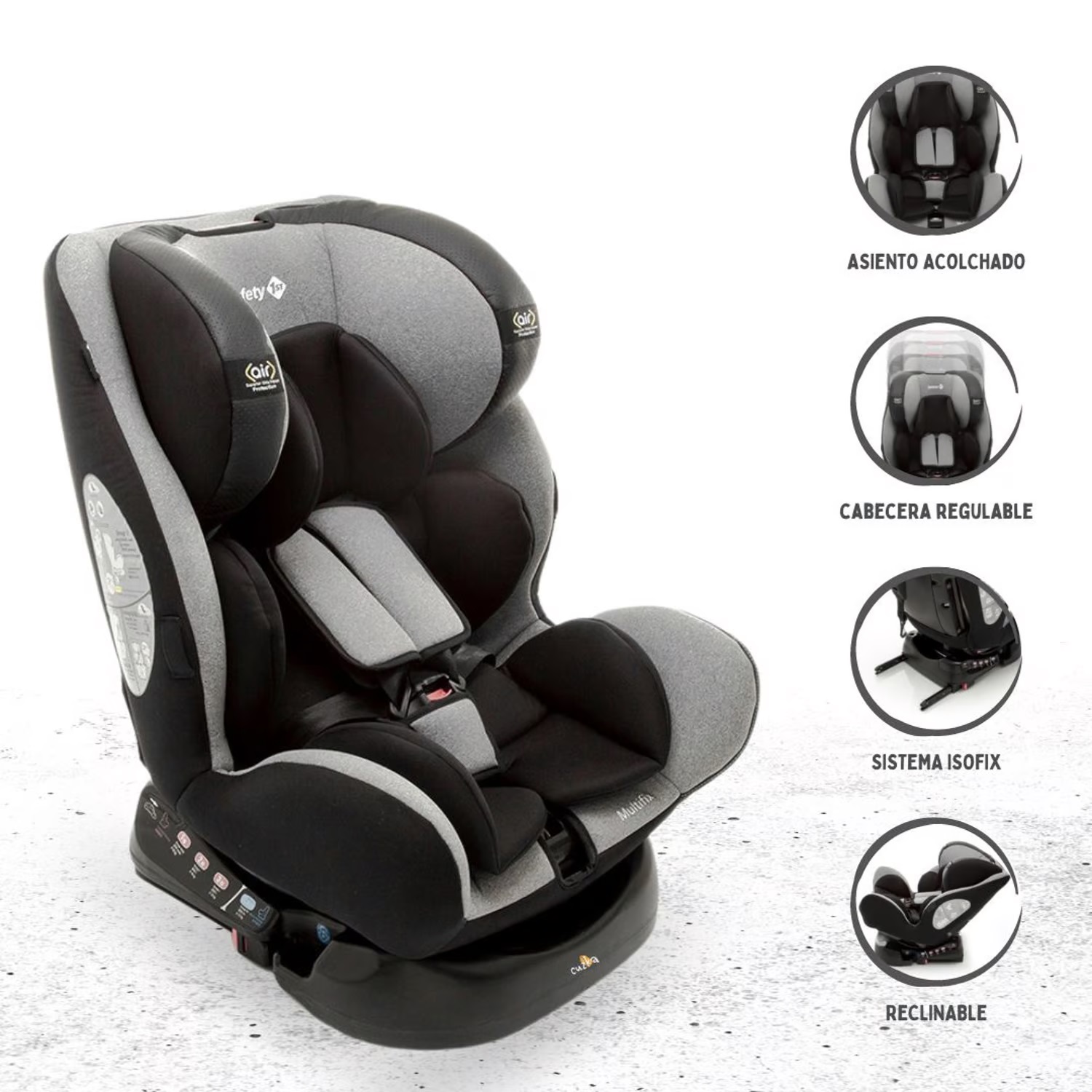 	 Silla de Auto para Bebé »MULTIFIX» GREY