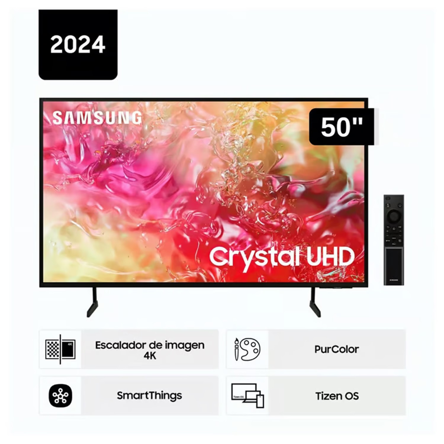 Televisor Samsung LED 50 Crystal UHD 4K 50DU7000 Tizen OS Smart TV