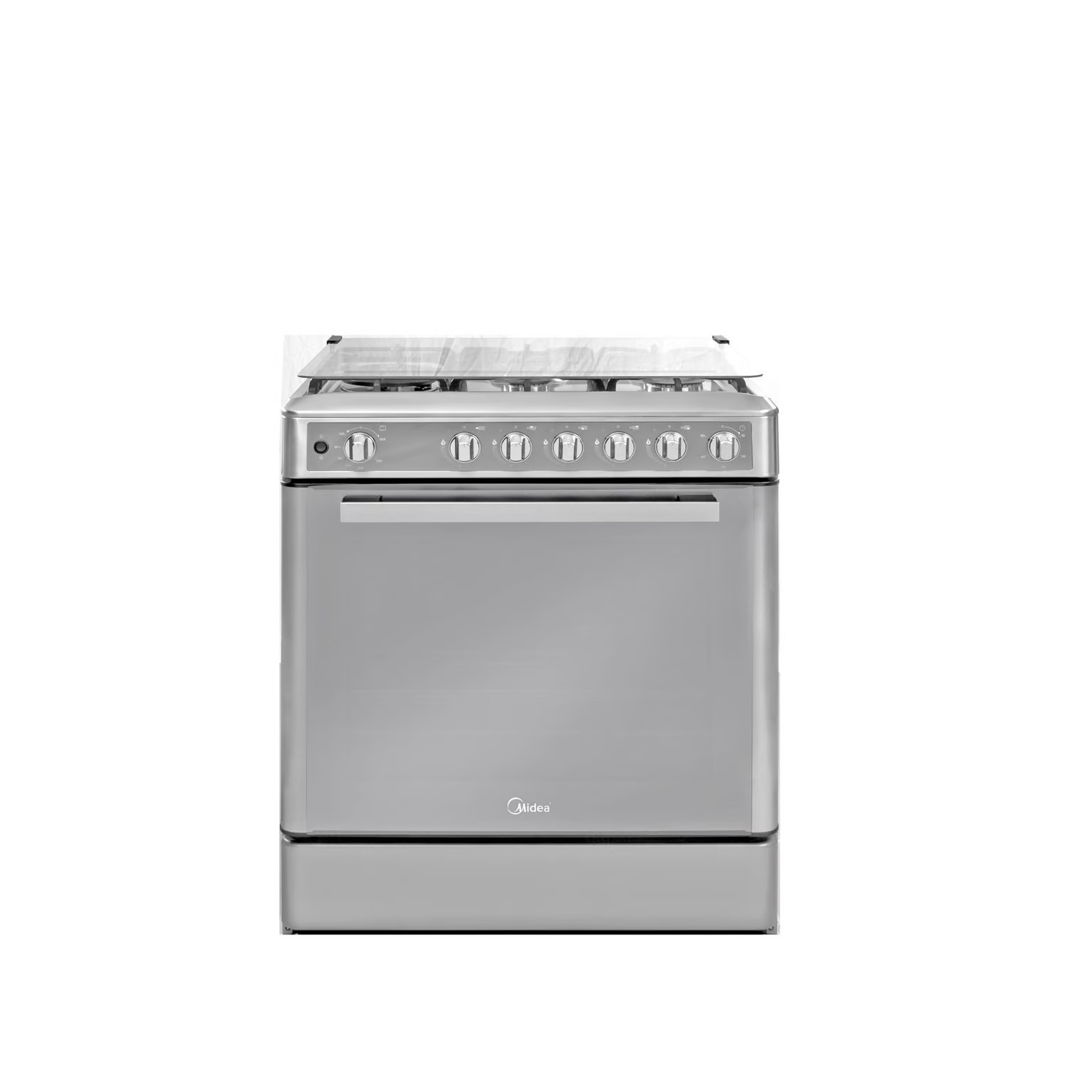 Cocina a gas 30" Midea 5 hornillas Venus Acero Inox MGS30F2LCCWSS-PE