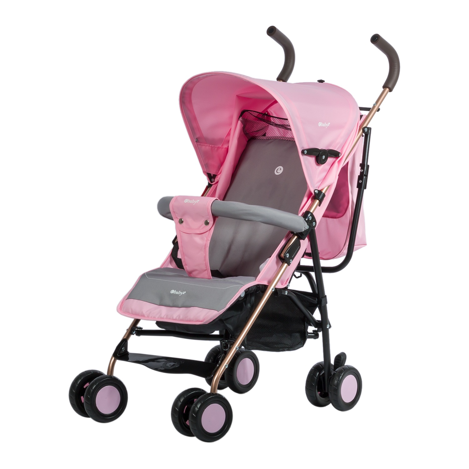 Coche Bastón  Reclinable E baby Zazu EB217  Rosado