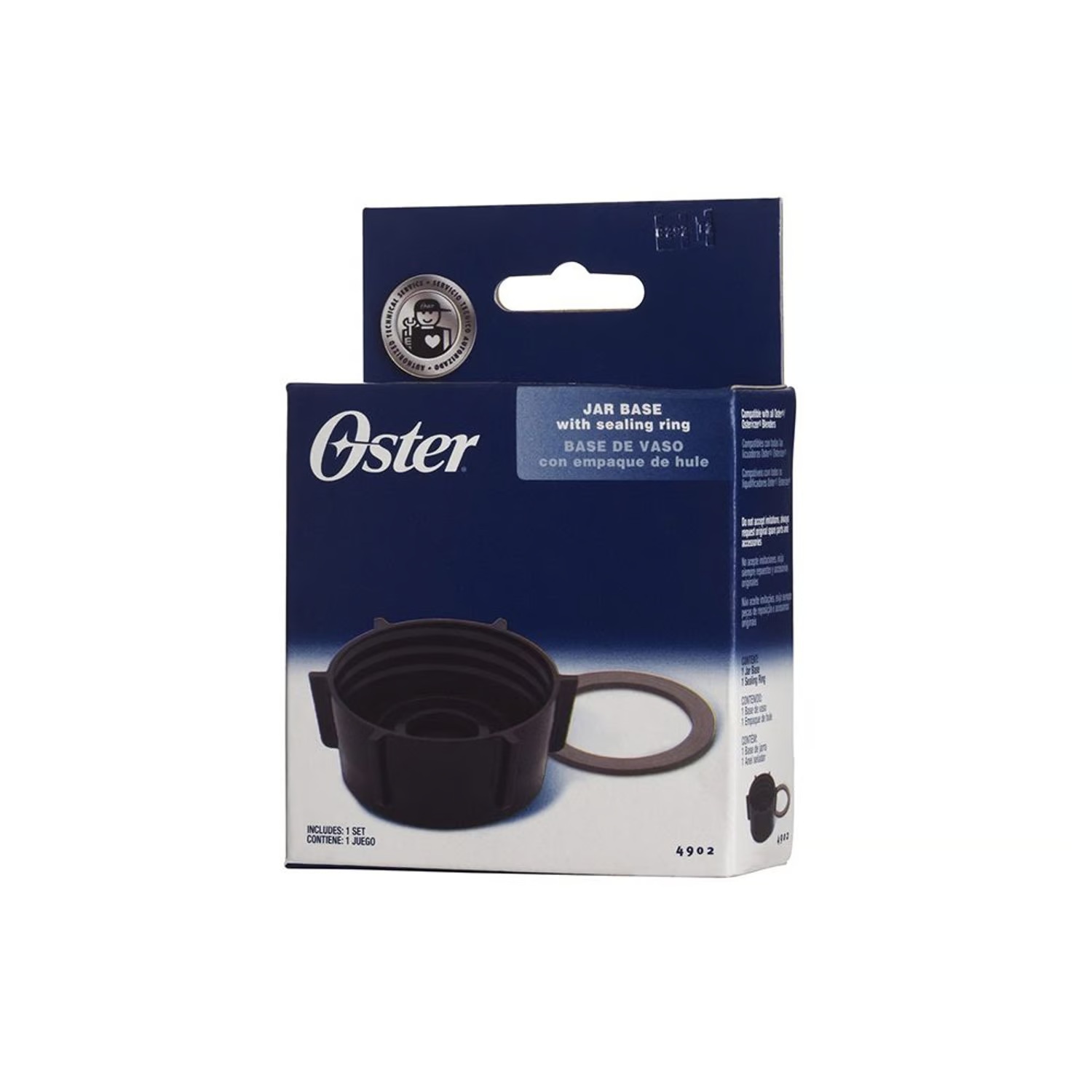 Base Roscada Oster® con 6 apoyos 4902 Negro