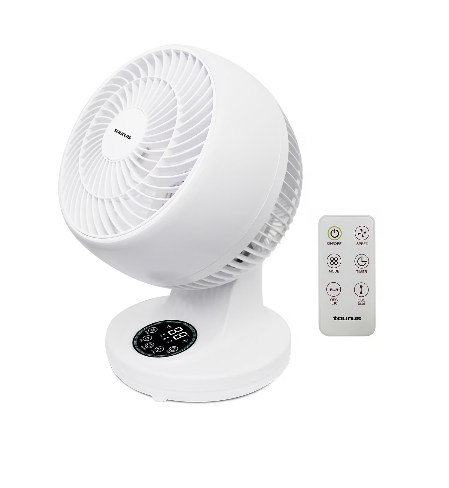 Ventilador de Mesa Taurus Recirculador Turbo Digital 45W Blanco