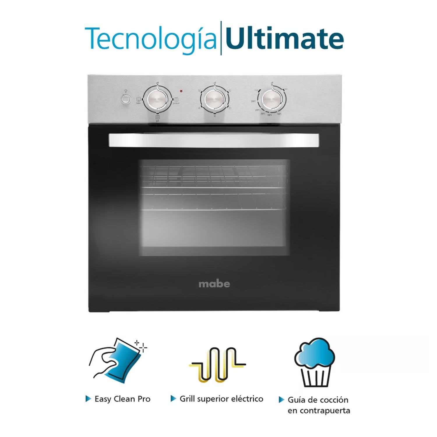 Horno Eléctrico 60 cm Acero Inoxidable Mabe - HM6022EYAI0